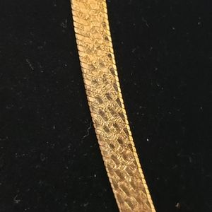 💕18" Sterling Silver Gold Plated Reversible Necklace